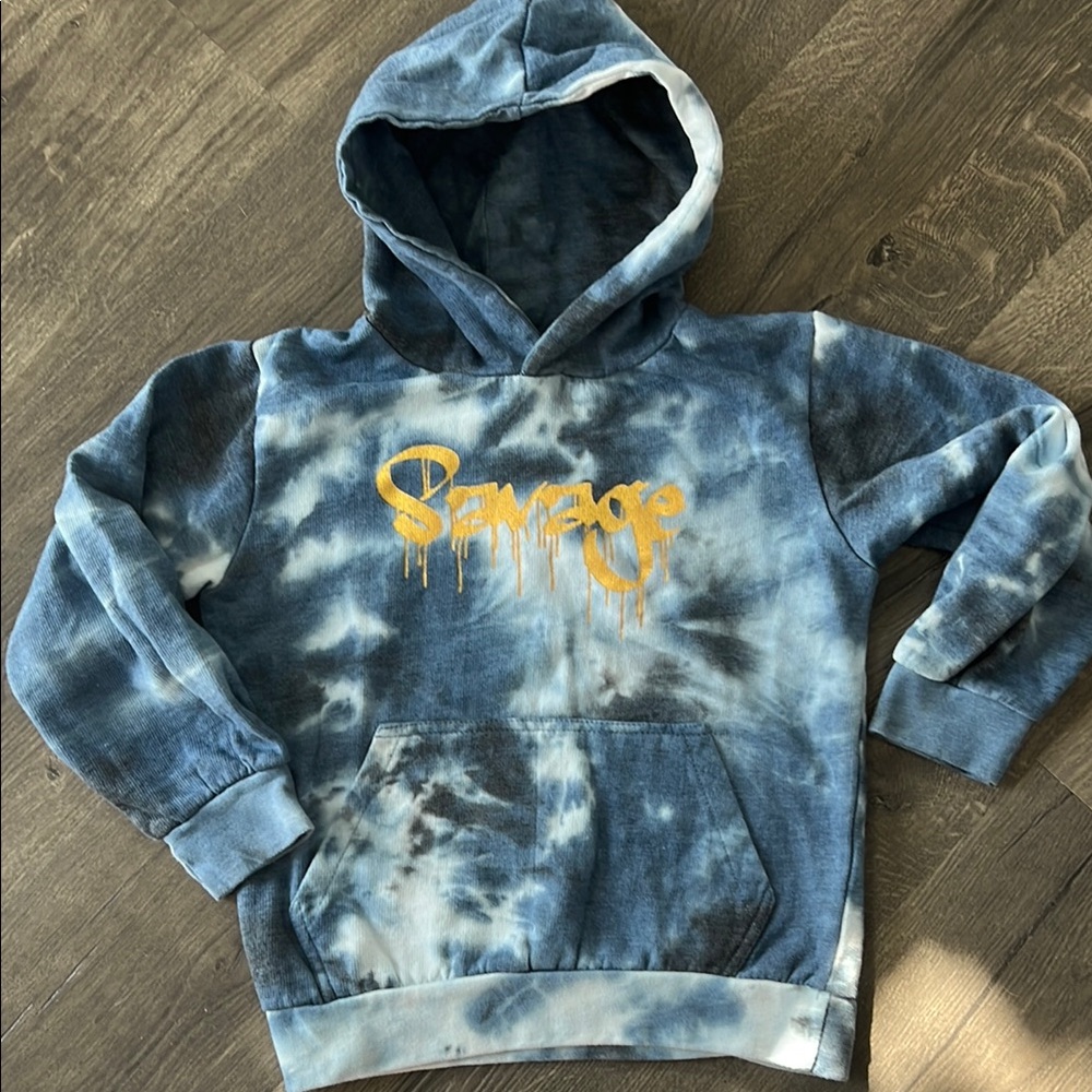 Truth Substance Blue Tie-Dye Hoodie